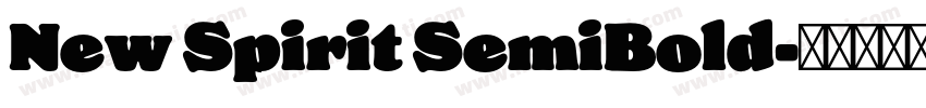 New Spirit SemiBold字体转换